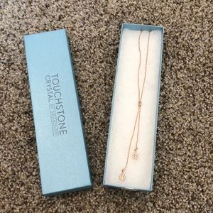 Rose Gold Bliss double pendant necklace